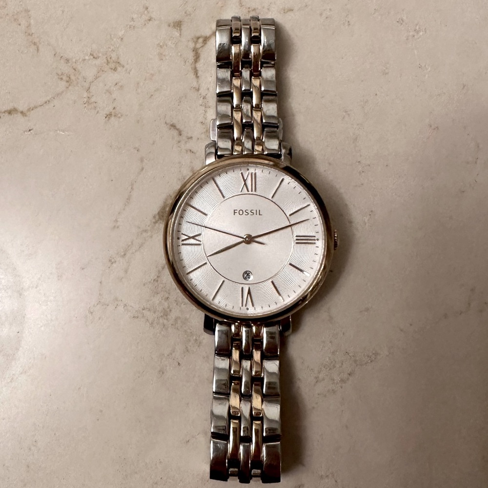 Two toned Fossil Watch